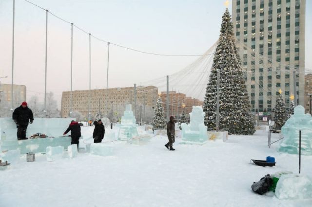 В Архангельске появится рекордное количество ледовых скульптур