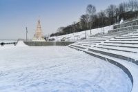 Каток на набережной Перми.