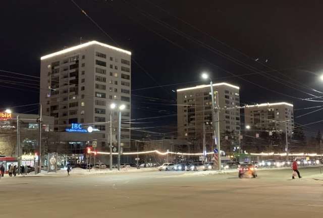 Мэрия Челябинска ответила на критику подсветки домов в центре города