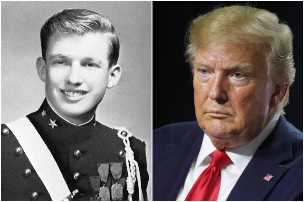 Дональд Трамп в 1964 году и в 2020-м