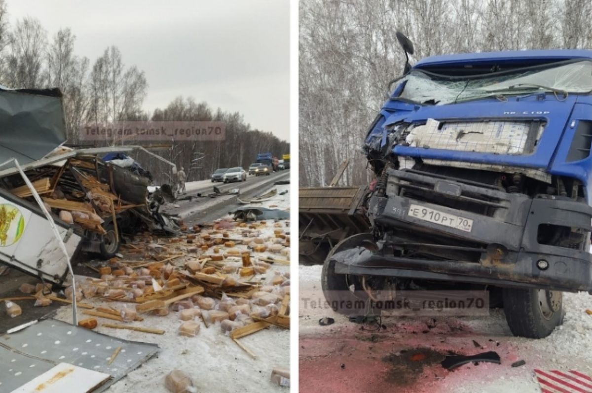 Перевозившая хлеб «Газель» попала в ДТП с тягачом на трассе под Томском |  АиФ Томск