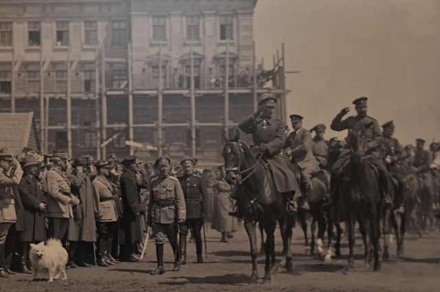 Смотр Русской армии. Омск, 1919.