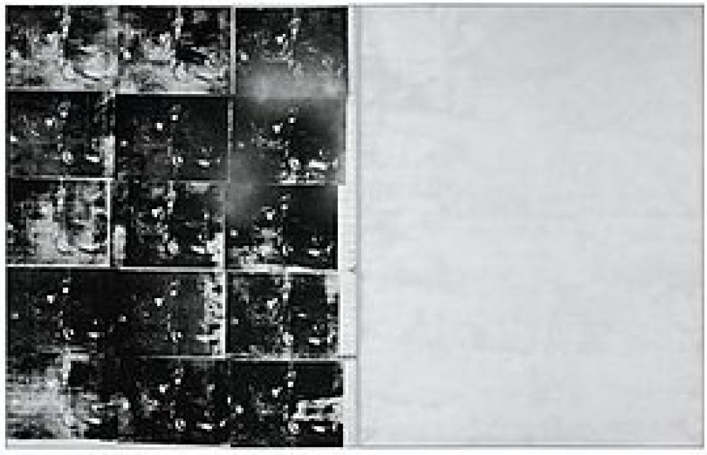 «Серебряная автокатастрофа (Двойная авария)» Энди Уорхола - 105.4 млн долларов. Картина была продана на аукционе Sotheby's в Нью-Йорке 13 ноября 2013 года
