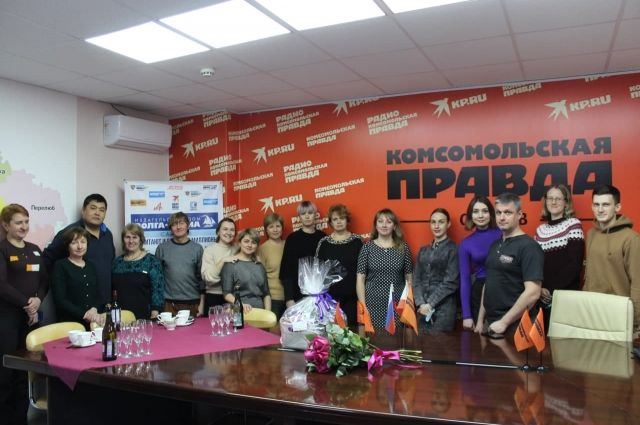 В День печати сотрудников «Волга-медиа» поздравил Панков и его коллеги