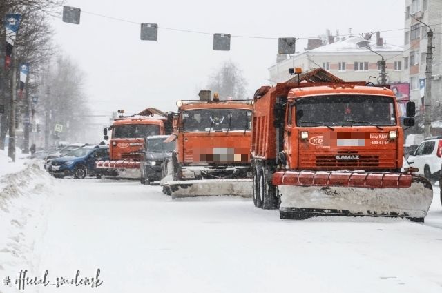 Жители Смоленска могут следить за уборкой снега по интерактивной карте