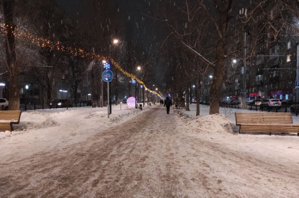 Снегопад пошел в Саратове в начале недели