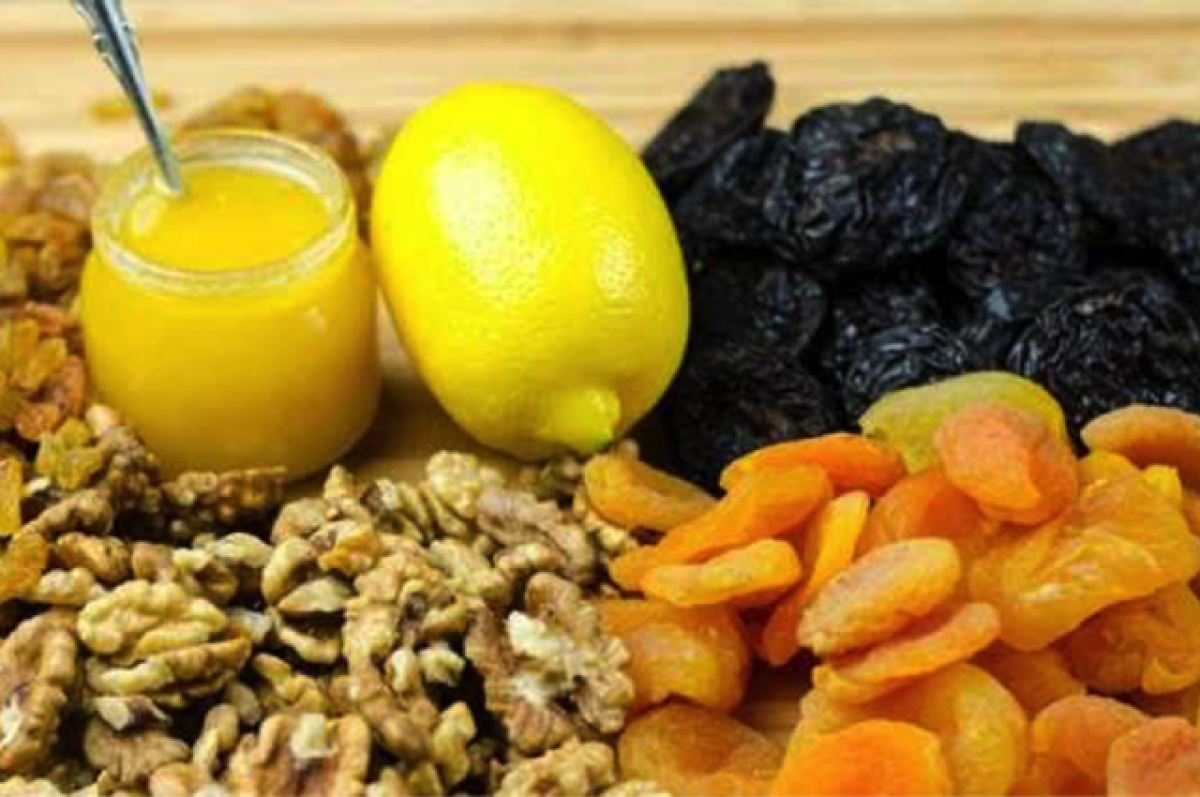 Смеси орехов и сухофруктов меда лимона рецепт