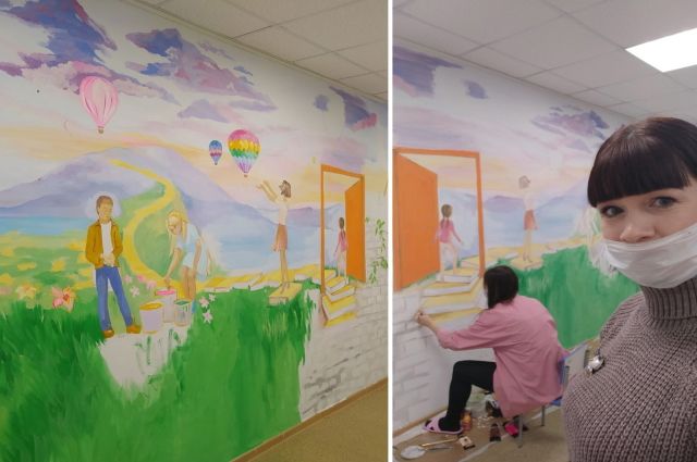 Художники украсили стены в челябинской детской больнице