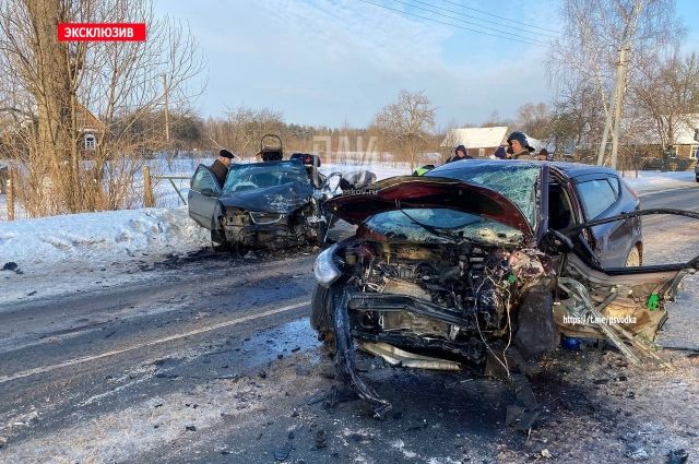 В аварии в Псковской области погибла женщина и пострадали двое детей