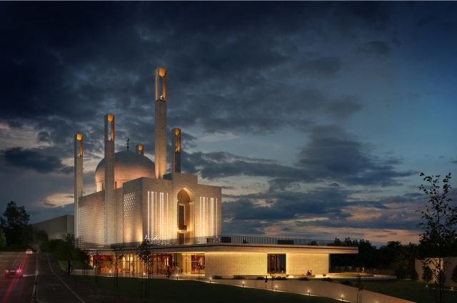 Центральная мечеть Альметьевска после реконструкции станет полностью белой