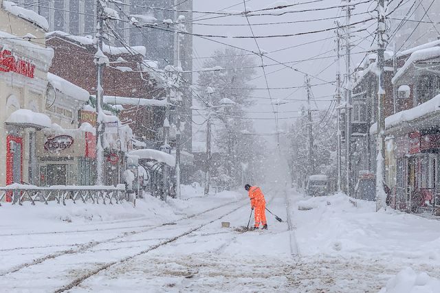 Краснодар после рекордного снегопада в январе-2022