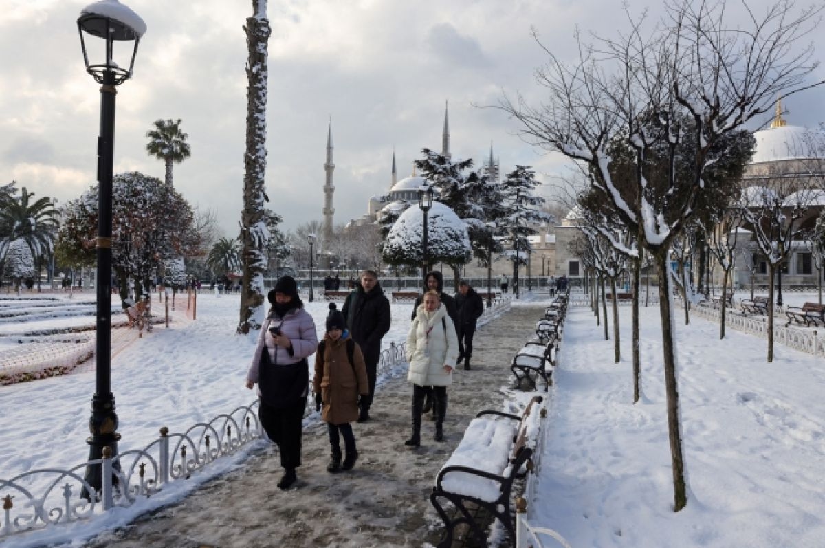Турция снегопад 2022