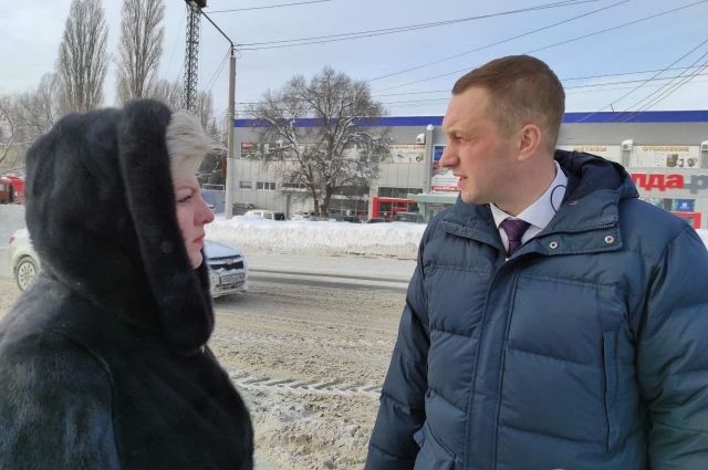 Бусаргин проконтролировал уборку улиц от снега в Ленинском районе