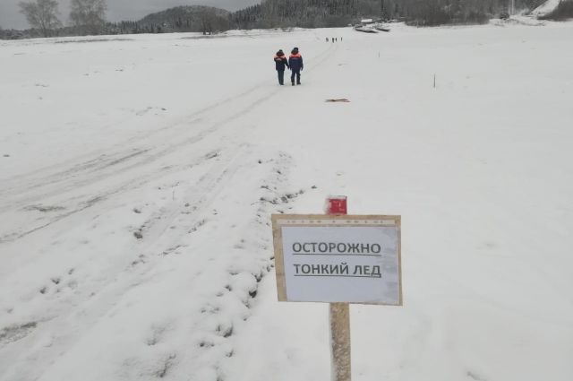 В Омской области обнаружили опасные ледовые переправы