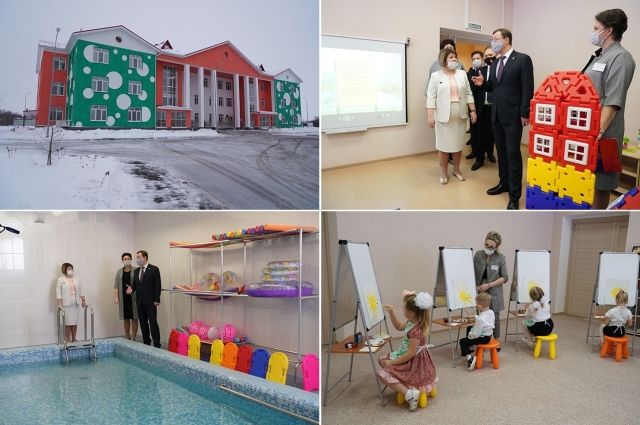 Дмитрий Азаров проверил качество строительства нового детсада в Чапаевске