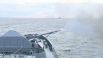 Артиллерийская стрельба по воздушным и морским целям на учениях Черноморского флота