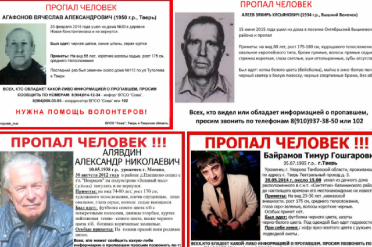 За январь в Тверской области найдено 45 человек, двое из них мёртвыми | АиФ  Тверь