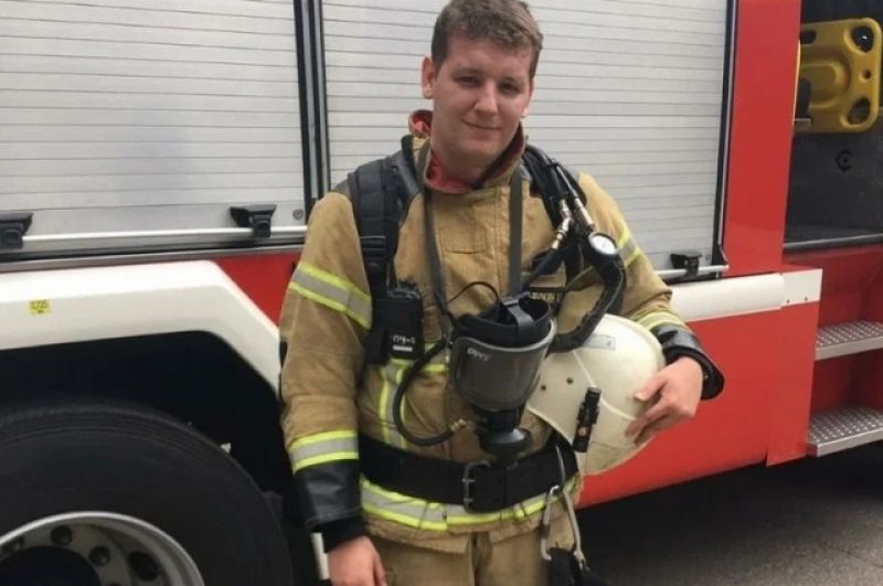 Андрей Карюкин - командир отделения пожарно-спасательной части № 1 города Белгорода, 26 лет.