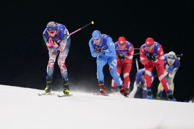 Соревнования по лыжному спринту среди мужчин на Олимпиаде-2022