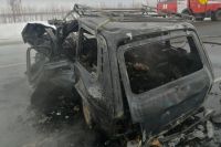 Погибли двое: на трассе Тоцкое-Бузулук после столкновения с фурой загорелась «Нива». 