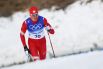 Российский спортсмен, член сборной России (команда ОКР) Александр Большунов на дистанции индивидуальной гонки на 15 км классическим стилем среди мужчин на XXIV зимних Олимпийских играх