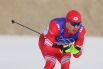 Российский спортсмен, член сборной России (команда ОКР) Алексей Червоткин на дистанции индивидуальной гонки на 15 км классическим стилем среди мужчин на XXIV зимних Олимпийских играх