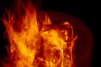 Пожарные тушили крупное возгорание в Саракташе