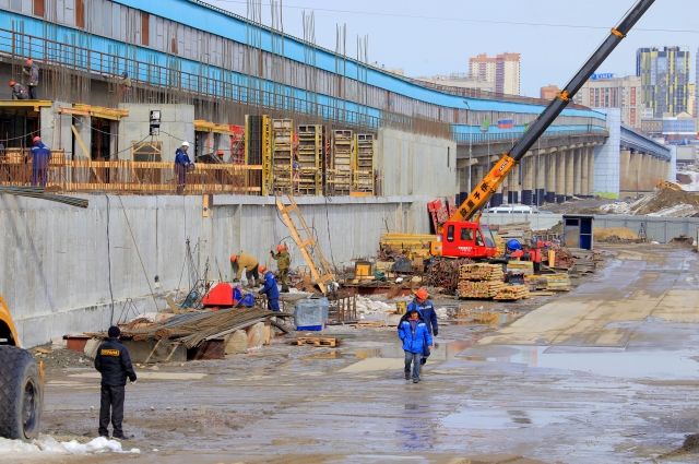 В Новосибирске строительство станции метро «Спортивная» завершено на 70%
