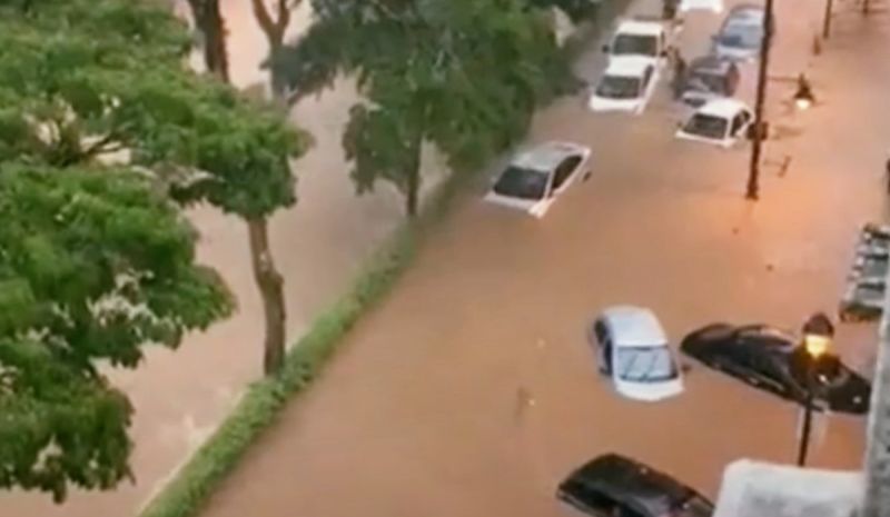 Наводнение в бразильском штате Рио-де-Жанейро