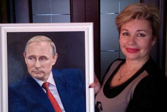 В Новосибирске художница продаёт портрет Путина за 25 тысяч рублей