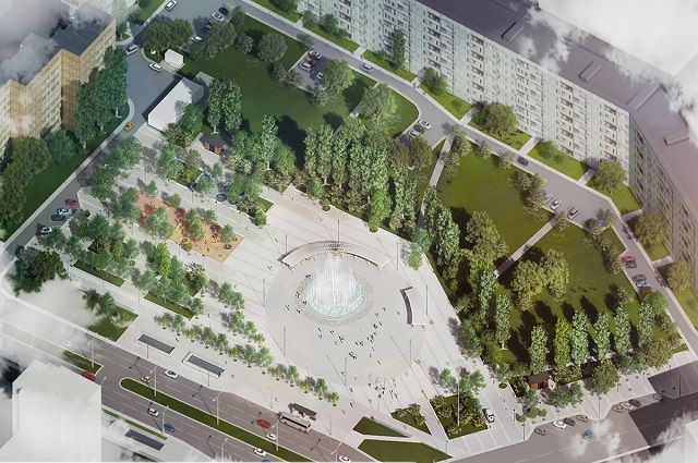Фрагмент проекта благоустройства будущей парковой зоны