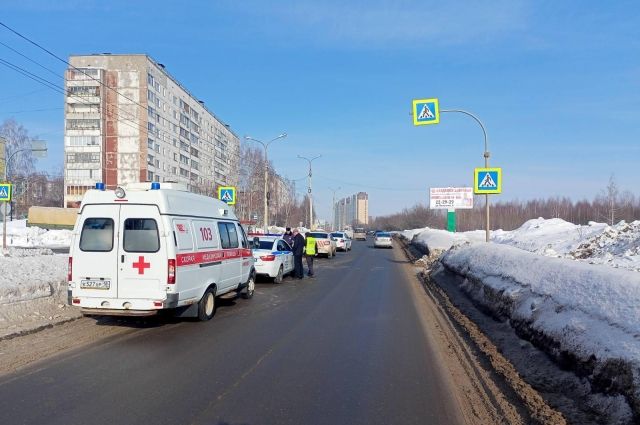 Водитель ВАЗа в Ижевске сбил 80-летнюю пенсионерку на пешеходном переходе