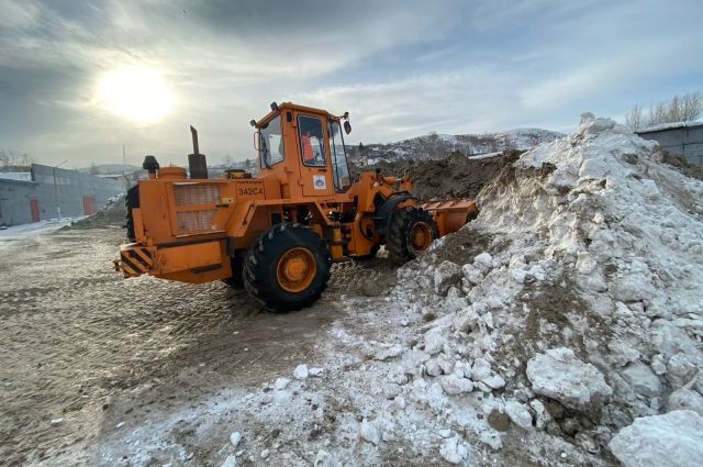 В Красноярске впервые заработал снегоплавильный пункт