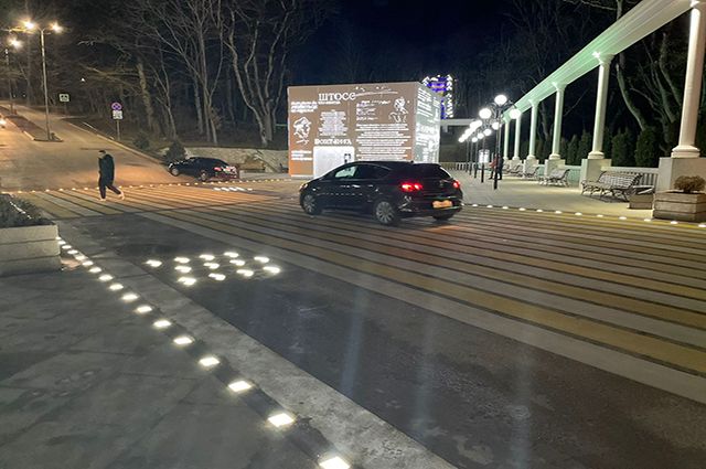 Пешеходный переход с подсветкой и нанокамерами появился в Железноводске