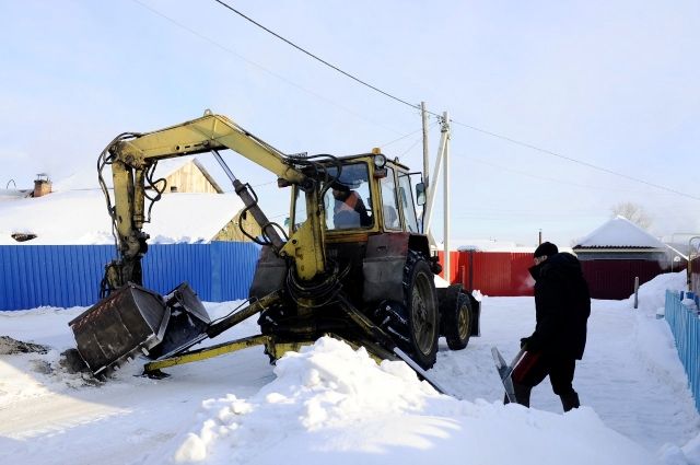 В Ленинском округе Омска вывезли более 5,5 тысяч кубометров снега