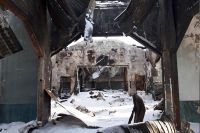 Доступ в сгоревший храм в Подгородней Покровке запрещен с 21 февраля.