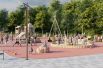 Планируется установка современной детской площадки, новых лавочек (белые, графитные и бежевые под дерево) и урн по периметру, детских и взрослых качелей.