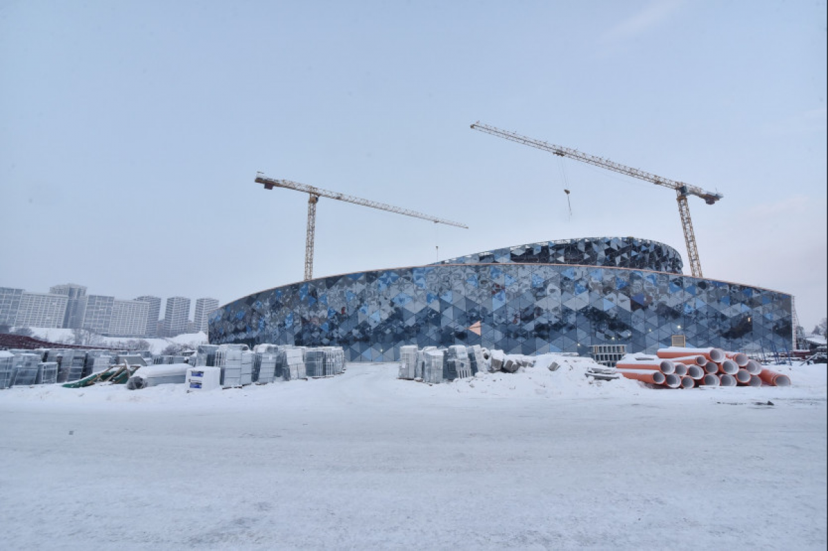 Новосибирск в 2023 году. Стройка ЛДС Новосибирск. Хоккейная Арена в Новосибирске. Новый Ледовый дворец в Новосибирске. ЛДС Новосибирск Арена.