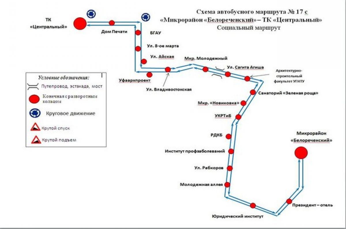 В Уфе запущен автобус по маршруту «Мкр. Белореченский – ТК «Центральный» |  АиФ Уфа