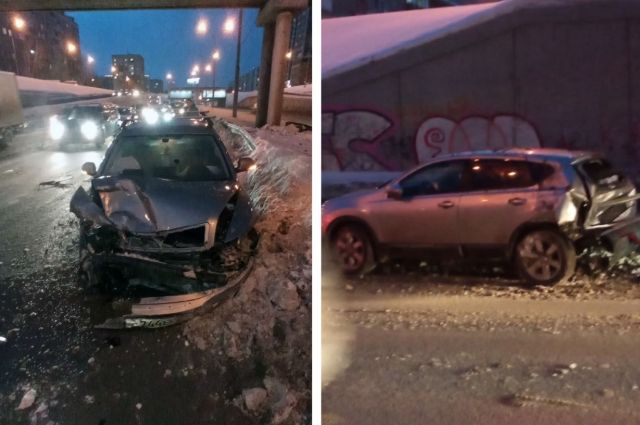 В Новосибирске водитель Skoda врезался в кроссовер на Ипподромской и сбежал