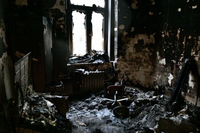 В Оренбургском районе на пожаре погиб мужчина. 