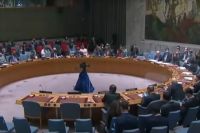 Совбез ООН проводит третье заседание по поводу ситуации на Украине в ночь на 26 февраля. 