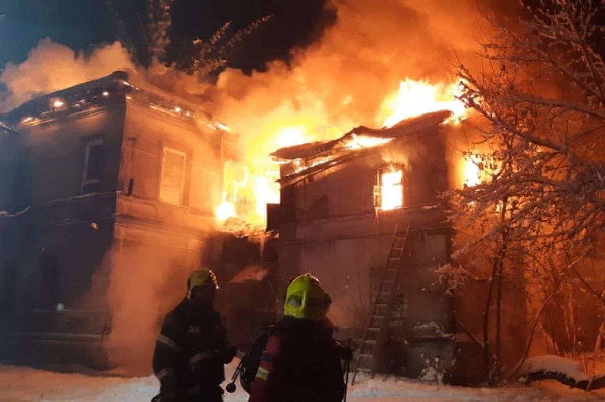 Режим ЧС ввели в Нижегородском районе из-за сгоревшего дома | АиФ Нижний  Новгород