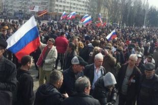 В Херсоне oккупaнты хотят провести пророссийский митинг. Иллюстративное фото.