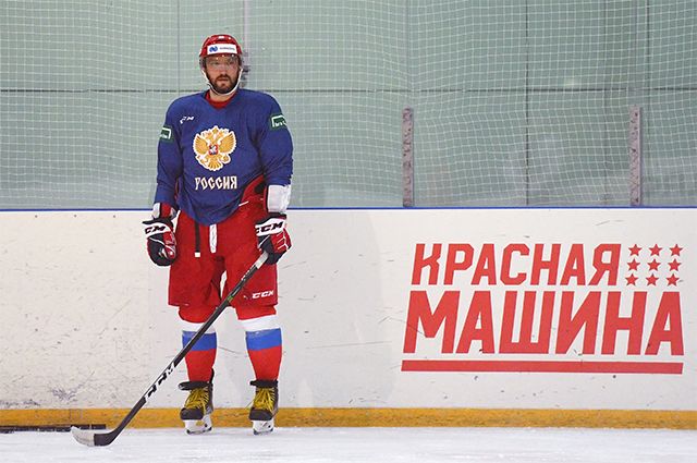 Игрок сборной России Александр Овечкин.