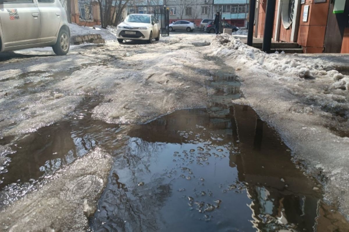 19 ноября хабаровск. Ямы на дорогах. Хабаровск сейчас. Таяние снега на дорогах. Дороги России.