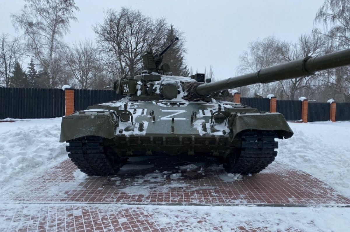 В Новой Усмани под Воронежем на танке на Аллее Героев нанесли знак «Z» |  АиФ Воронеж