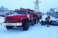 Дом загорелся сегодня, 16 марта, утром.