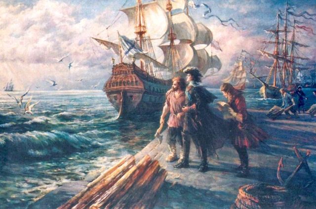 В январе 1722 года в Астрахани стали делать островные лодки и ластовые суда, способные выдержать до 200 человек.