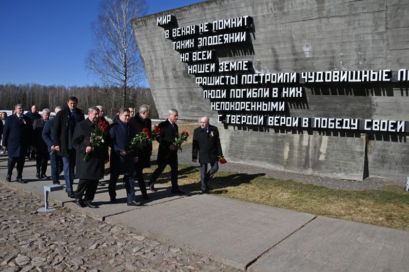 Во время памятных мероприятий, приуроченных к 79-й годовщине трагедии в Хатыни